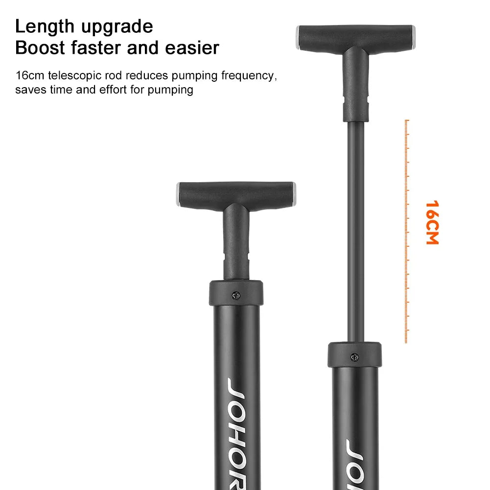 Compact Soccer Ball Hand Pump with Pressure Guage
