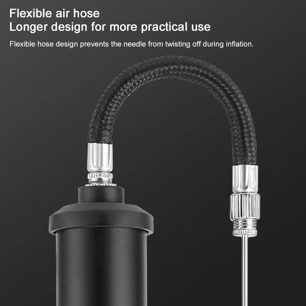 Compact Soccer Ball Hand Pump with Pressure Guage