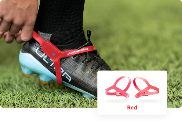 Red strap for Playermaker and CITYPLAY with iLOVEthisGAME