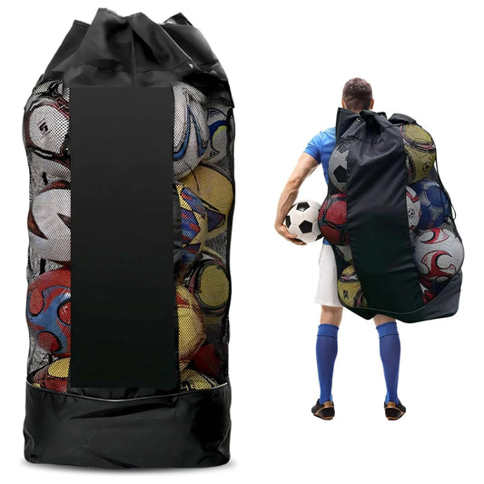 Heavy-Duty Mesh Soccer Ball Bag