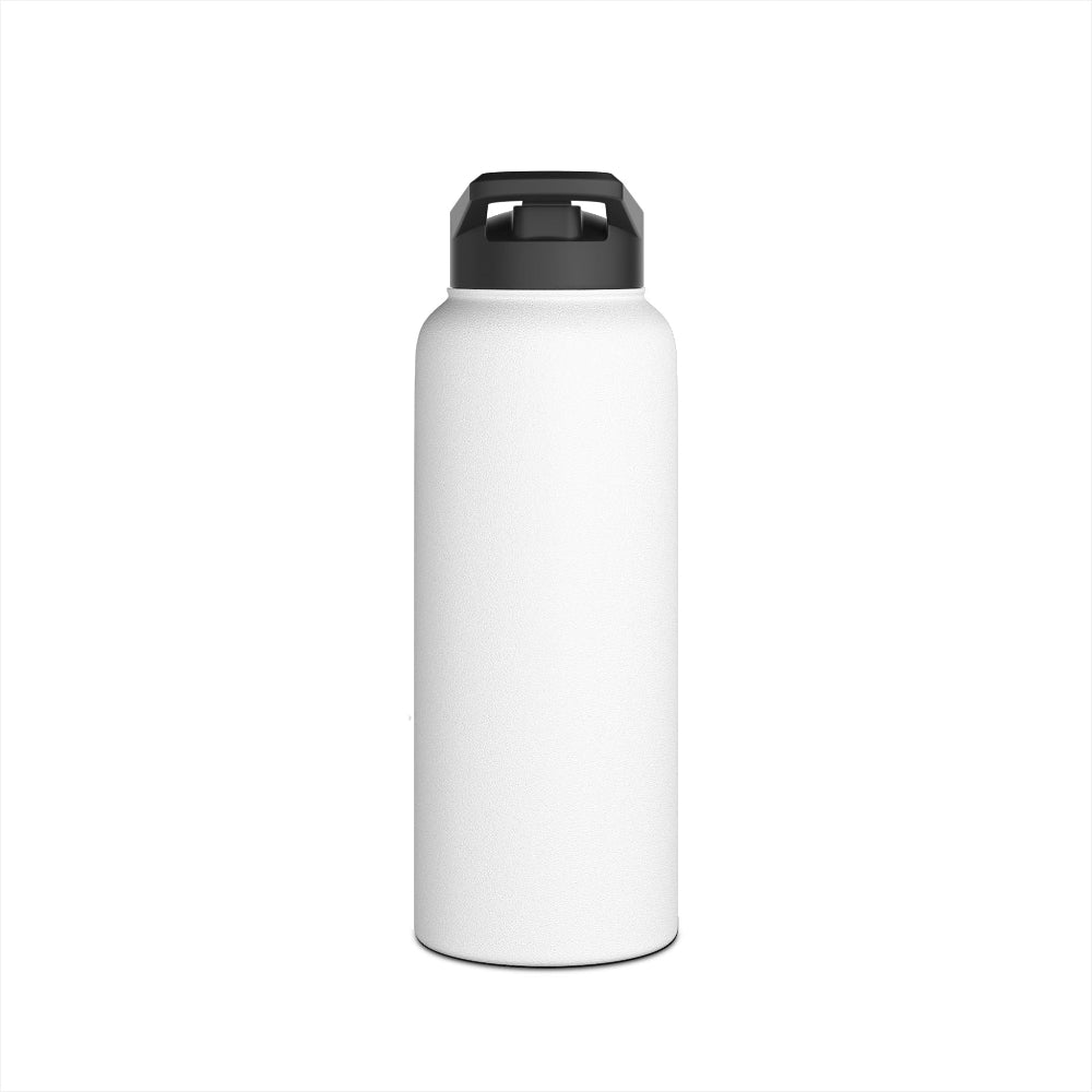 iLOVEthisGAME white stainless steel insulated custom water bottle and soccer cleats