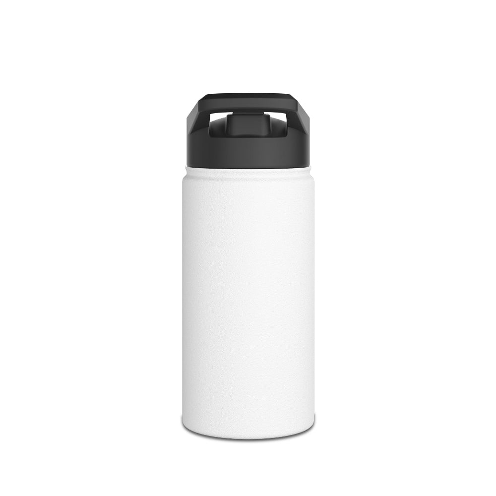 iLOVEthisGAME white stainless steel insulated custom water bottle and soccer cleats